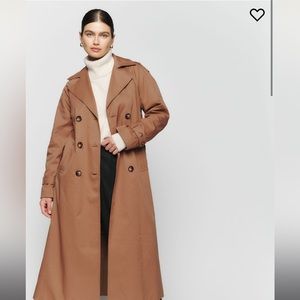 Reformation Holland Trench in Khaki (XL)